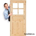 Porte de la chambre en bois brut HARNAŚ 60/70/80/90