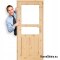 Porte de la chambre en bois brut HARNAŚ 60/70/80/90