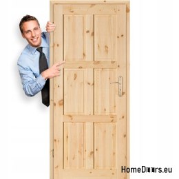 Porte à la chambre pin bois noué GAZDA 60/70/80/90