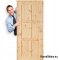 Porte à la chambre pin bois noué GAZDA 60/70/80/90