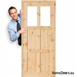 Porte à la chambre pin bois noué GAZDA 60/70/80/90
