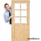 Porte de chambre pin bois noué Juhas 60/70/80/90
