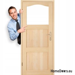 Porte en bois pour salle de bain WC en pin LONDRES 60/70/80/90