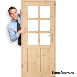 Porte à la chambre pin bois noué GAZDA 60/70/80/90