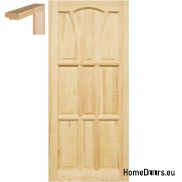 Portes entièrement en pin brut 60/70/80/90 cadre STOLGEN WS5