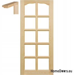 Portes en pin brut 60/70/80/90 avec cadre STOLGEN LS1