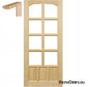 Portes en pin brut 60/70/80/90 avec cadre STOLGEN LS2
