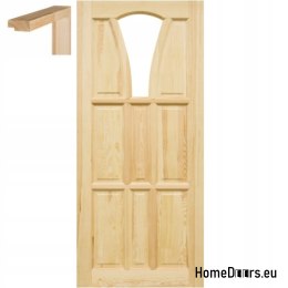 Portes en pin brut 60/70/80/90 avec cadre STOLGEN WS4
