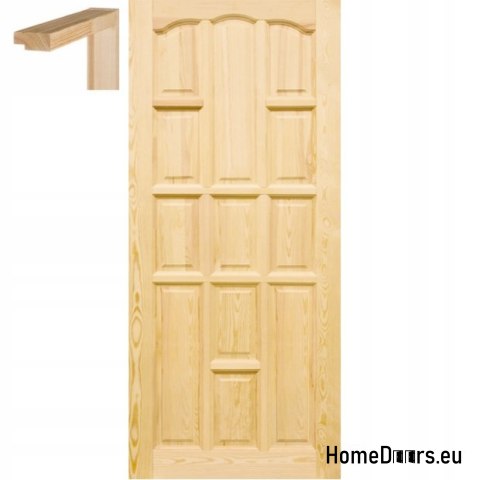 Porte en bois massif 60/70/80/90 avec cadre STOLGEN GR1