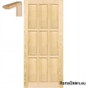 Portes entièrement en pin brut 60/70/80/90 cadre STOLGEN TW