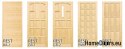 Portes entièrement en pin brut 60/70/80/90 cadre STOLGEN TW