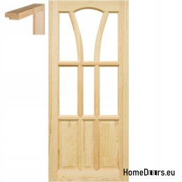 Porte chambre en pin 60/70/80/90 avec cadre STOLGEN WS1