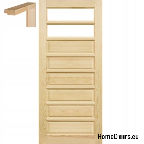 Portes de salle de bain en pin 60/70/80/90 cadre STOLGEN TD2 Portes de salle de bain en pin 60/70/80/90 cadre STOLGEN TD2