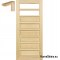 Portes de salle de bain en pin 60/70/80/90 cadre STOLGEN TD2