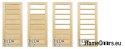 Portes de salle de bain en pin 60/70/80/90 cadre STOLGEN TD2