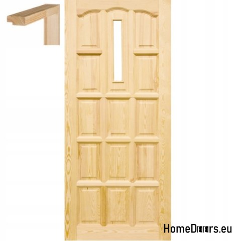 Portes en bois brut 60/70/80/90 avec cadre STOLGEN GR2