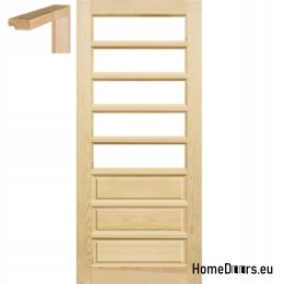 Porte de chambre brute 60/70/80/90 cadre STOLGEN TD3