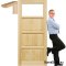 Porte en bois avec cadre manhattan TR2 60/70/80/90