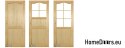 Portes en pin brut avec cadre STOLGEN TP2 60/70/80/90