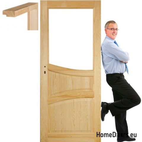 Portes en bois de pin avec cadre STOLGEN SL3 60/70/80/90