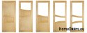 Portes en bois de pin avec cadre STOLGEN SL3 60/70/80/90