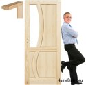 Portes en bois brut avec cadre STOLGEN RN2 60/70/80/90