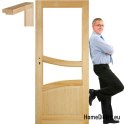 Portes en bois brut avec cadre STOLGEN SL4 60/70/80/90