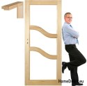 Cadre de portes en pin en bois STOLGEN PS4 60/70/80/90