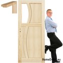 Portes de salle de bain en pin cadre STOLGEN RN6 60/70/80/90