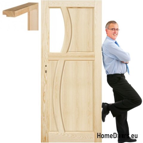 Portes de salle de bain en pin cadre STOLGEN RN6 60/70/80/90