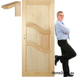 Portes en pin brut avec cadre STOLGEN PS1 60/70/80/90