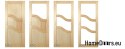 Portes en pin brut avec cadre STOLGEN PS1 60/70/80/90
