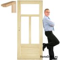 Portes en pin de chambre avec cadre STOLGEN HV3 60/70/80/90