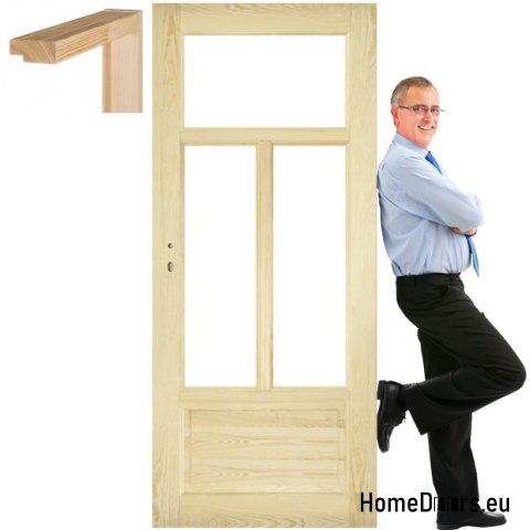 Portes en pin de chambre avec cadre STOLGEN HV3 60/70/80/90