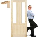 Portes en bois de pin cadre STOLGEN AK4 60/70/80/90
