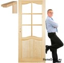 Portes en pin de chambre avec cadre STOLGEN DT3 60/70/80/90