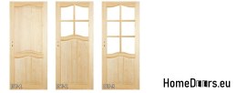 Portes en pin de chambre avec cadre STOLGEN DT3 60/70/80/90