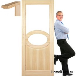 Portes en pin brut avec cadre STOLGEN AR2 60/70/80/90