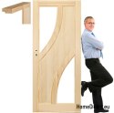 Portes en pin brut avec cadre STOLGEN BG3 60/70/80/90