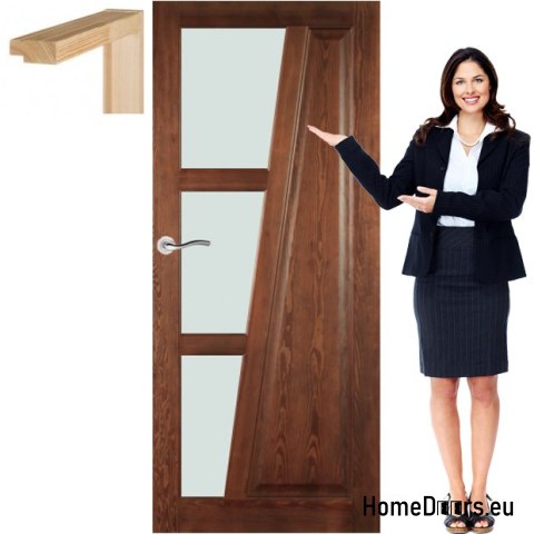 Porte en bois avec cadre laqué TK4 80