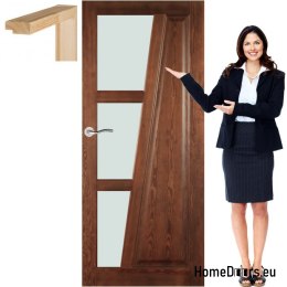 Porte en bois avec cadre laqué TK4 90