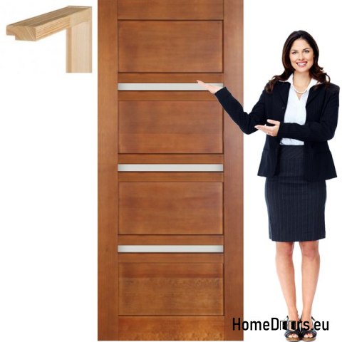 Porte en bois avec cadre laqué TO1 60