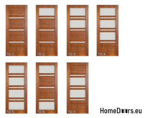 Porte en bois avec cadre laqué TO1 60 Porte en bois avec cadre laqué TO1 60