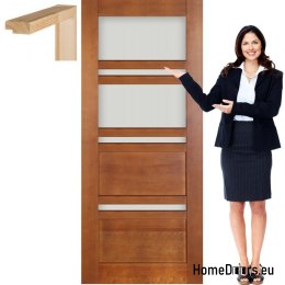 Porte en bois avec cadre laqué TO3 80