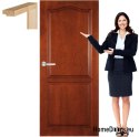 Porte en bois avec cadre laqué TP1 60