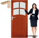 Porte en bois avec cadre laqué VN3 70