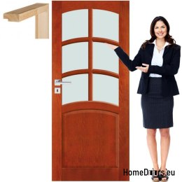 Porte en bois avec cadre laqué VN4 80