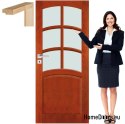 Porte en bois avec cadre laqué VN4 90