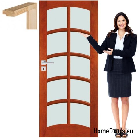 Porte en bois avec cadre laqué VN5 60