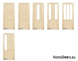 Portes en pin massif avec cadre STOLGEN AK2 60/70/80/90